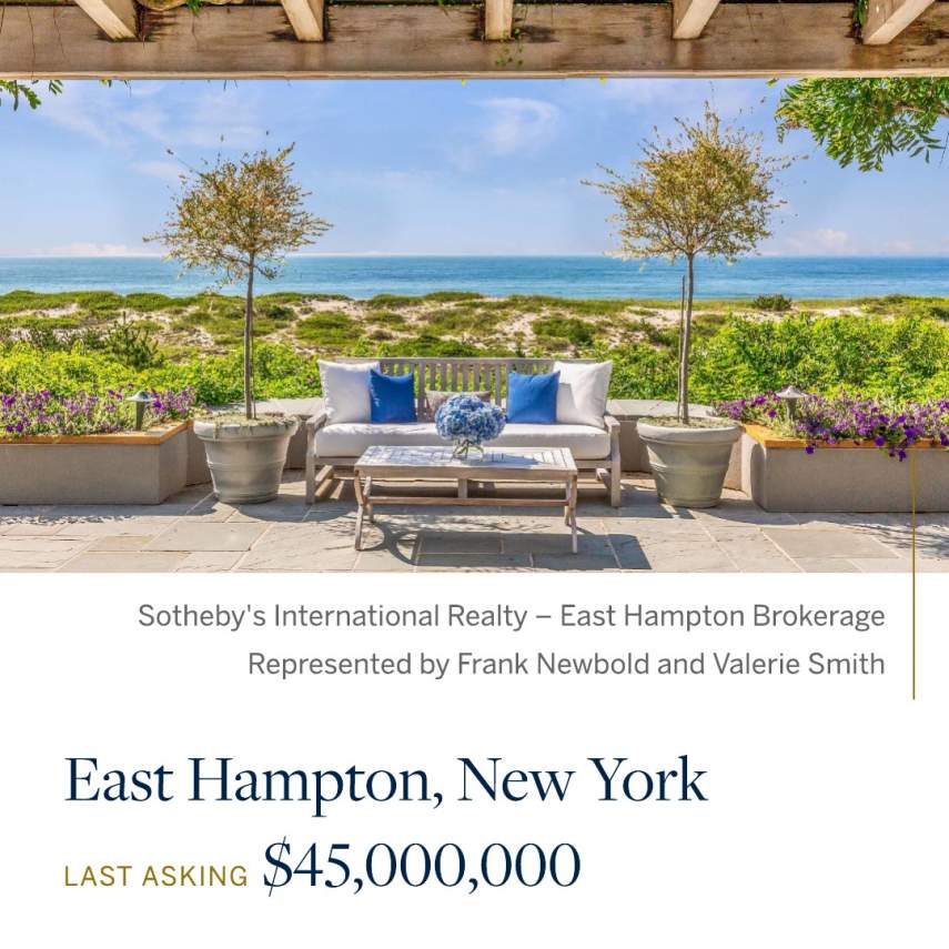 East Hampton, NY: $45,000,000
